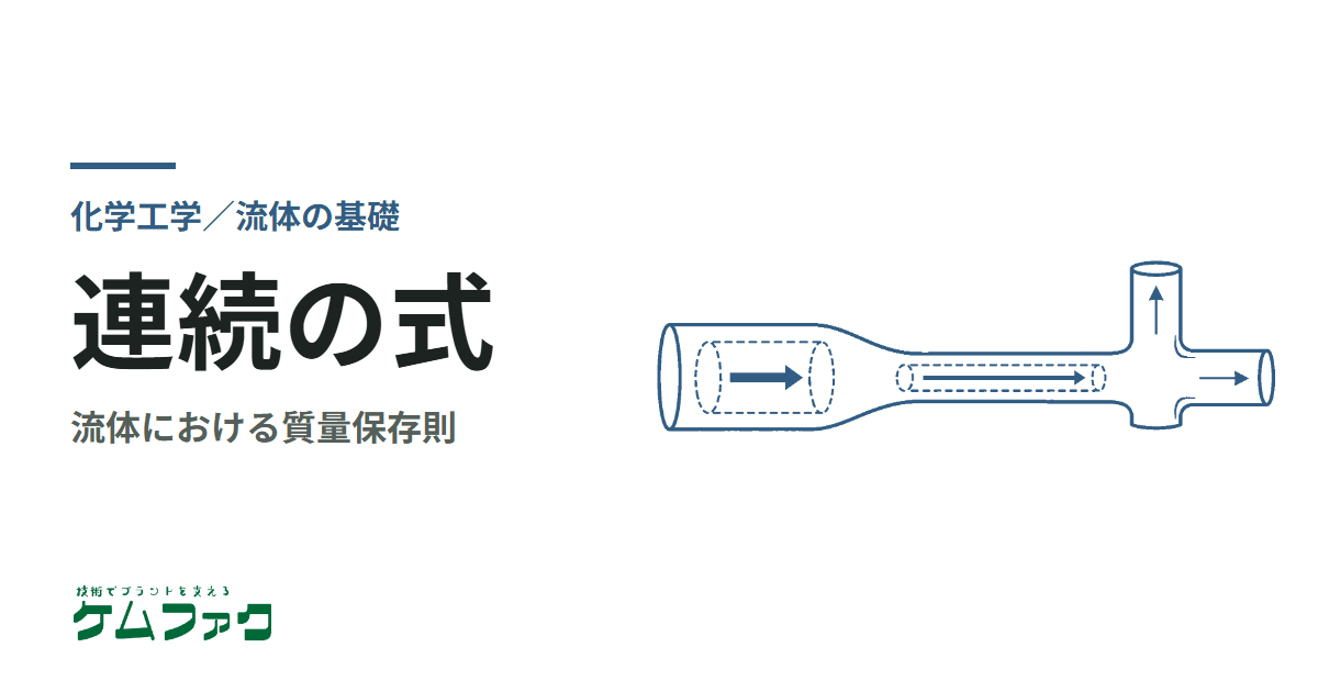 【連続の式】流体における質量保存則