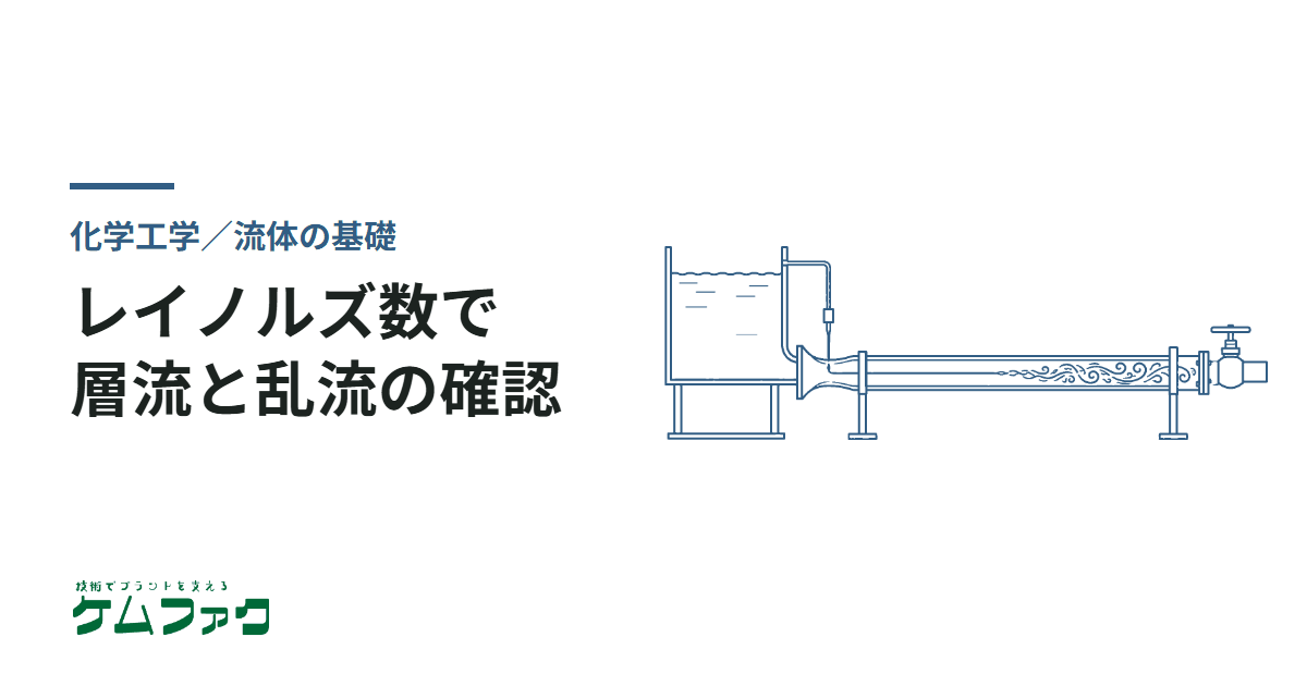 レイノルズ数による層流と乱流の確認